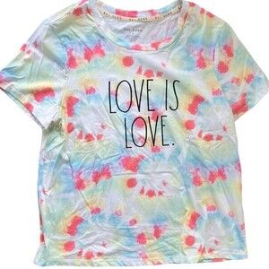 Rae Dunn Love is Love Tie Dye T-Shirt size XL